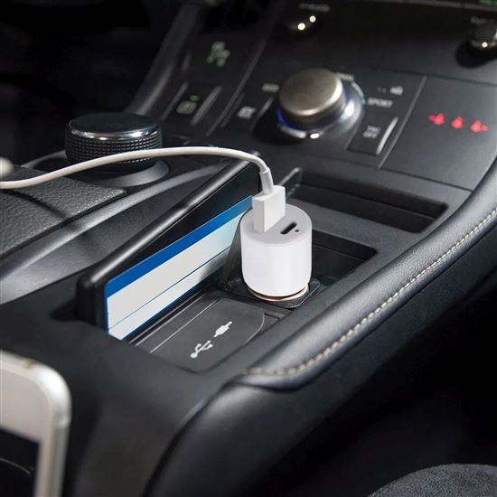 SKROSS USB A+C Dual Car Charger,  20W PD