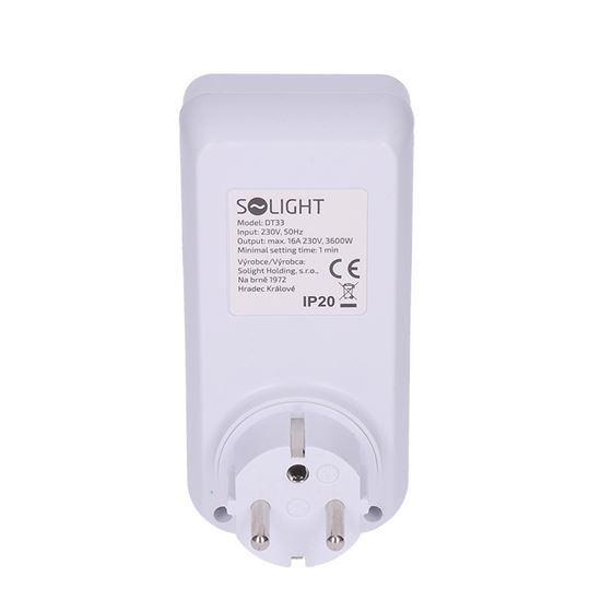 Solight digital weekly timer, 16 modes, backlit large LCD