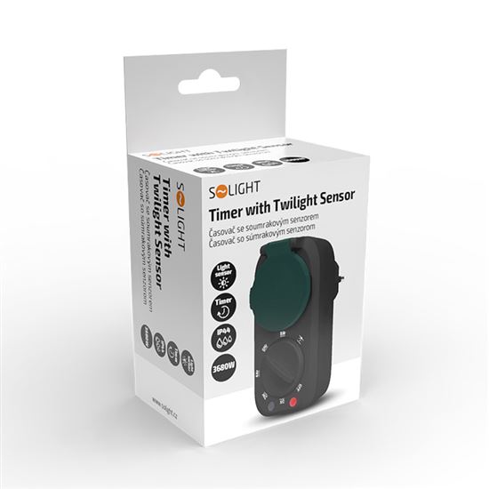 Solight timer with twilight sensor 230V 3680W