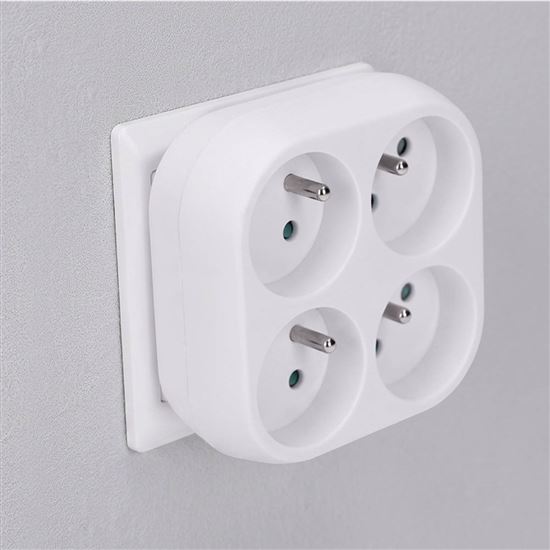Solight adaptor 4 x 16A, white