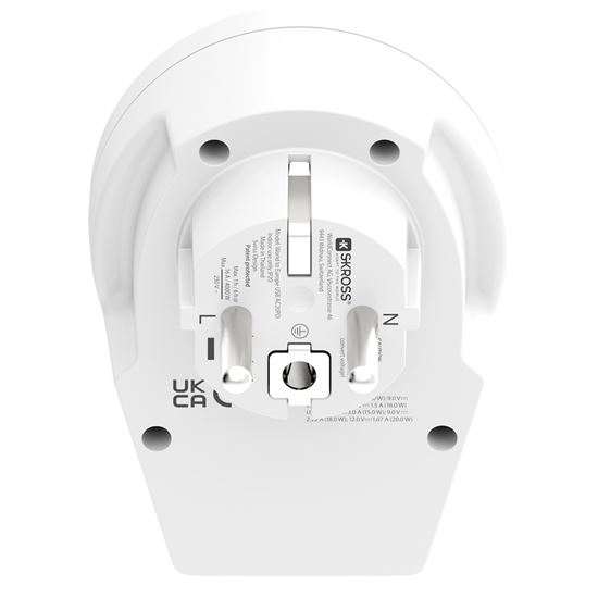 SKROSS travel Adapter World to Europe USB A+C 20W, Type E/F