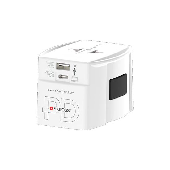 SKROSS travel adapter MUV USB AC65PD, universal, ungrounded, USB A+C 65W