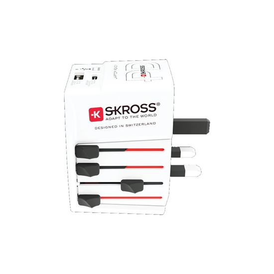 SKROSS travel adapter MUV USB AC65PD, universal, ungrounded, USB A+C 65W