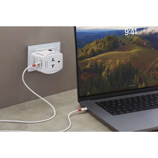 SKROSS travel adapter MUV USB AC65PD, universal, ungrounded, USB A+C 65W