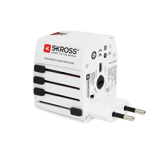 SKROSS travel adapter MUV USB AC65PD, universal, ungrounded, USB A+C 65W