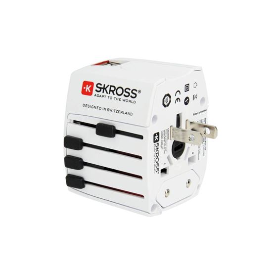 SKROSS travel adapter MUV USB AC65PD, universal, ungrounded, USB A+C 65W