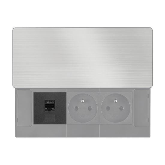 Solight RJ45 Cat6 replacement module for PP128 series built-in sockets