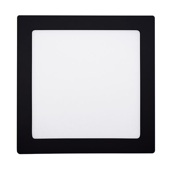 Solight LED mini panel CCT adjustable, recessed, 18W, 1530lm, 3000K, 4000K, 6000K, square, black color