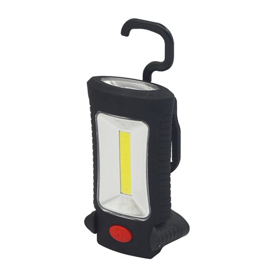 Solight LED work lamp, 3W COB + 3 SMD LED, hook + magnet, 3 x AAA