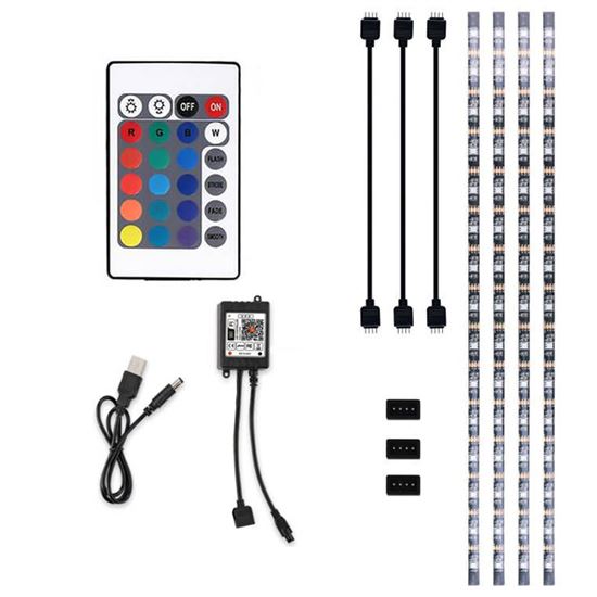 Solight LED WIFI smart RGB strip for TV, 4x50cm, USB