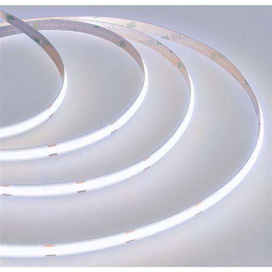 Solight LED COB strip, set with adapter, switch, 5m, 8W/m, 800lm/m, cold white