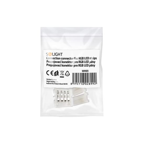 Solight connection connector for RGB LED strips, snap-on, 1pc pack, bag