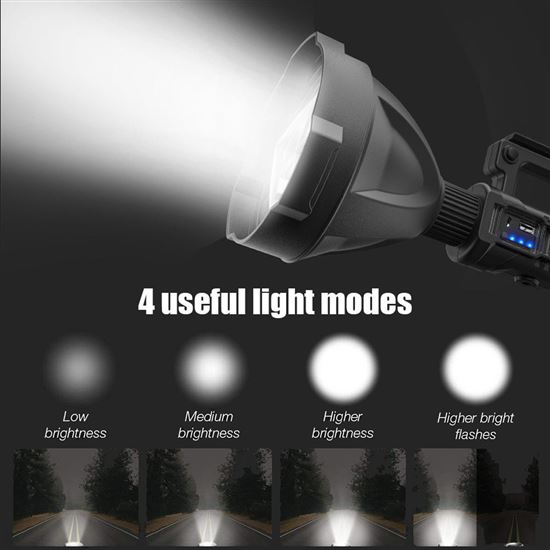 Solight rechargeable LED flashlight with power bank, 800lm, Li-Ion, USB