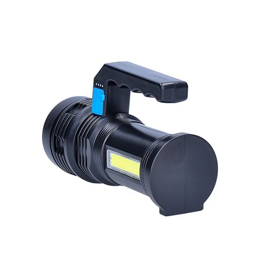 Solight LED rechargeable hand torch with side light, 150+100lm, Li-Ion