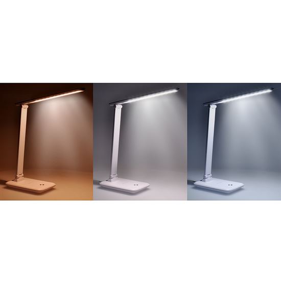 Solight LED table lamp 10W, 490lm, CCT adjustable, dimming, white