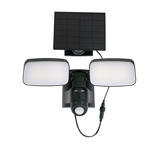 Solight LED solar light with PIR sensor, 9W, 850lm, 4000K, Li-Ion, black
