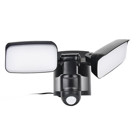 Solight LED solar light with PIR sensor, 9W, 850lm, 4000K, Li-Ion, black