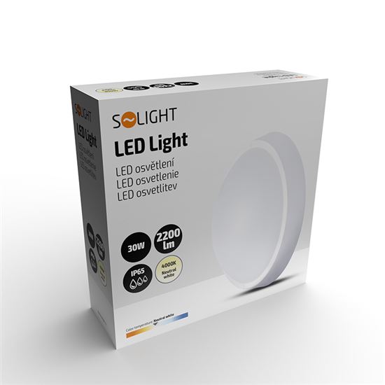 Solight LED outdoor light, 30W, 2200lm, 4000K, IP65, 32cm
