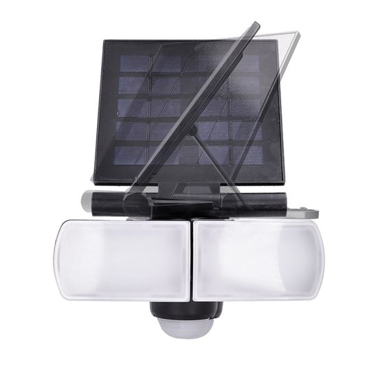 Solight LED solar light with PIR sensor, 8W, 600lm, Li-on, black