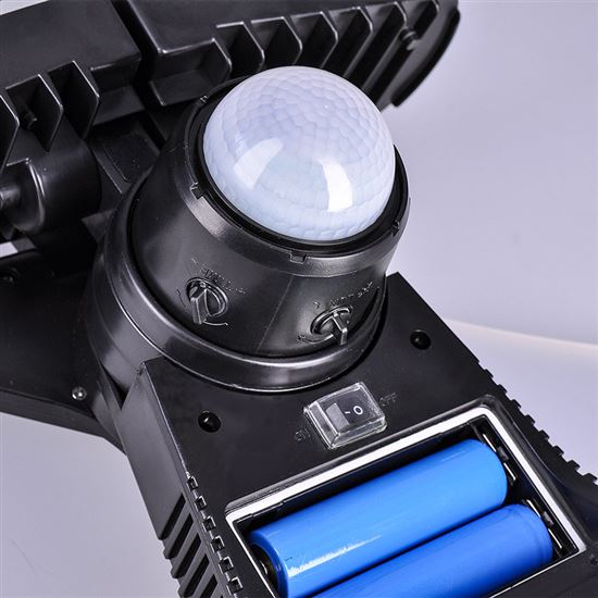 Solight LED solar light with PIR sensor, 8W, 600lm, Li-on, black