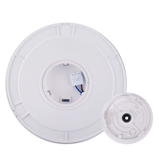 Solight LED outdoor light with PIR and adjustable CCT, 18W, 1350lm, 22cm, 2in1 - white and black cover