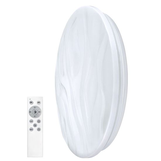 Solight LED smart ceiling light Wave, 30W, 2300lm, wifi, RGB + CCT, remote control