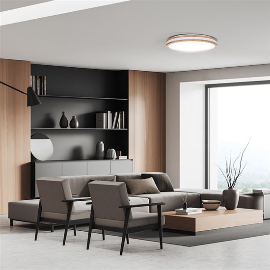 Solight LED lighting with remote control Woody, 48W, 3360lm, 38cm, chromaticity change, dimmable