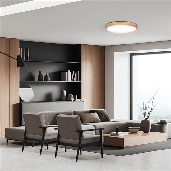 Solight LED lighting with remote control Solid Oak, 48W, 3360lm, 39cm, chromaticity change, dimmable