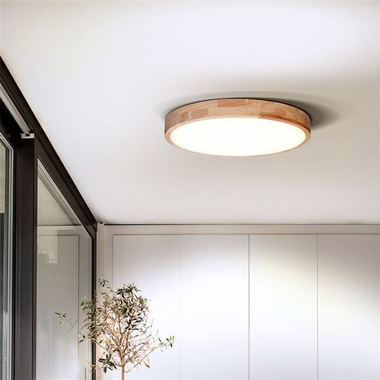 Solight LED lighting with remote control Solid Oak, 48W, 3360lm, 39cm, chromaticity change, dimmable