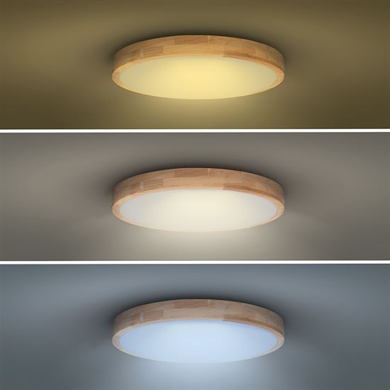 Solight LED lighting with remote control Solid Oak, 60W, 4200lm, 51cm, chromaticity change, dimmable