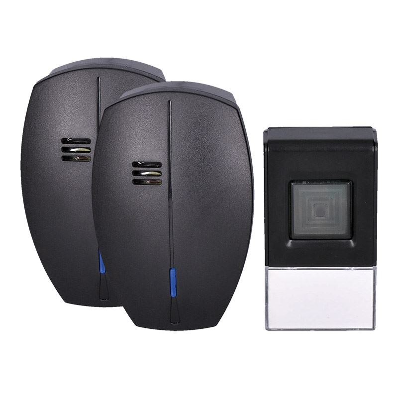 Solight 2x bezdrátový zvonek, do zásuvky, 120m, černý