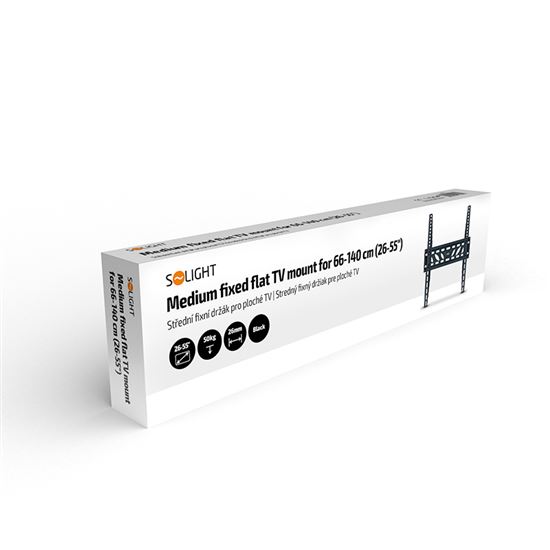Solight střední fixní držák pro ploché TV, 66cm - 140cm (26
