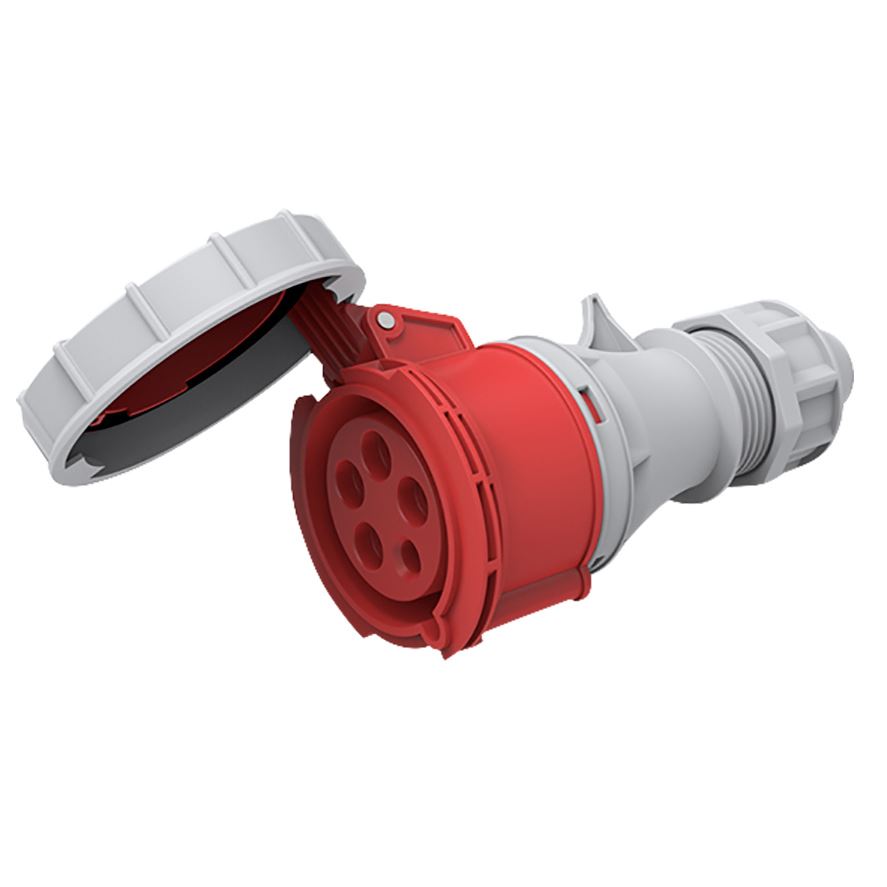 Solight zásuvka přímá, 5-pólová, 400v/32A, IP67