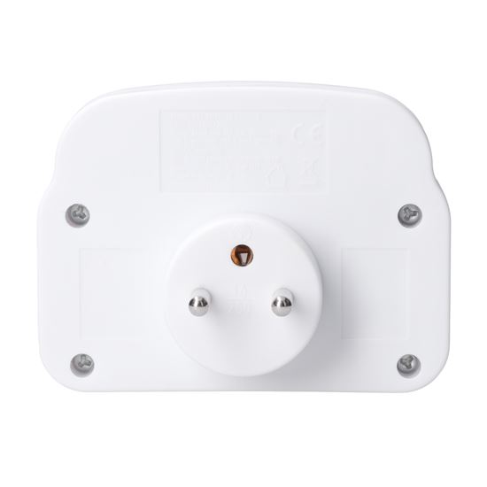 Solight rozbočka 2 x 16A, USB A+C rychlonabíječka 20W PD, bílá, vypínač