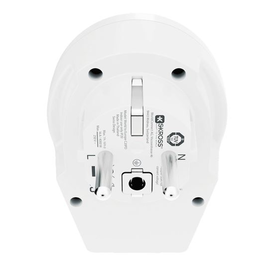 SKROSS cestovní adaptér Europe USB C20PD pro cizince v ČR, USB-C 20W, typ E/F