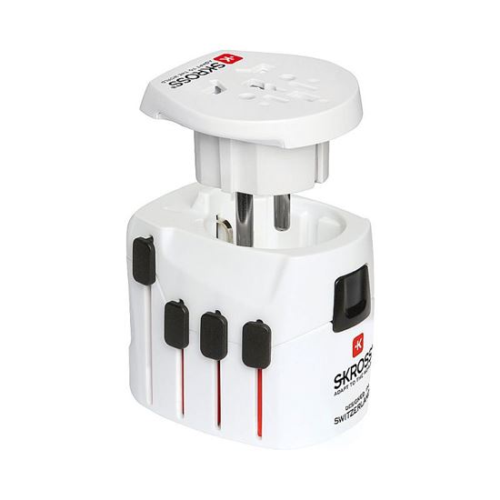 SKROSS cestovní adaptér PRO - World, univerzální, uzemněný
