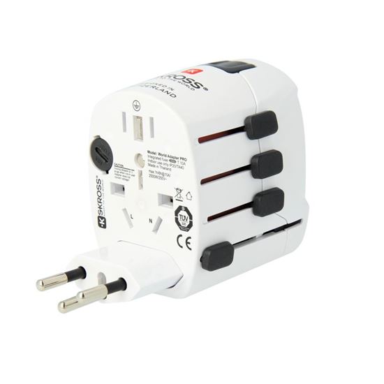 SKROSS cestovní adaptér PRO - World, univerzální, uzemněný