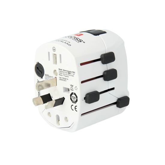 SKROSS cestovní adaptér PRO - World, univerzální, uzemněný