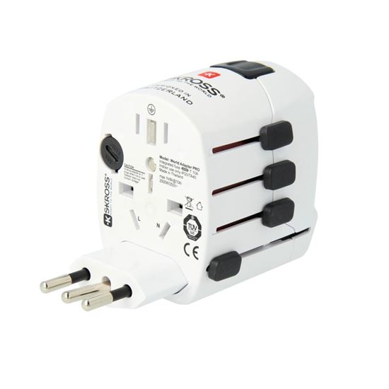 SKROSS cestovní adaptér PRO - World, univerzální, uzemněný