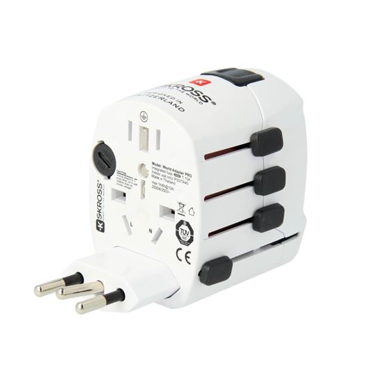 SKROSS cestovní adaptér PRO - World, univerzální, uzemněný