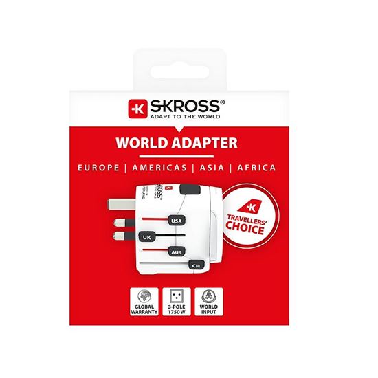 SKROSS cestovní adaptér PRO - World, univerzální, uzemněný