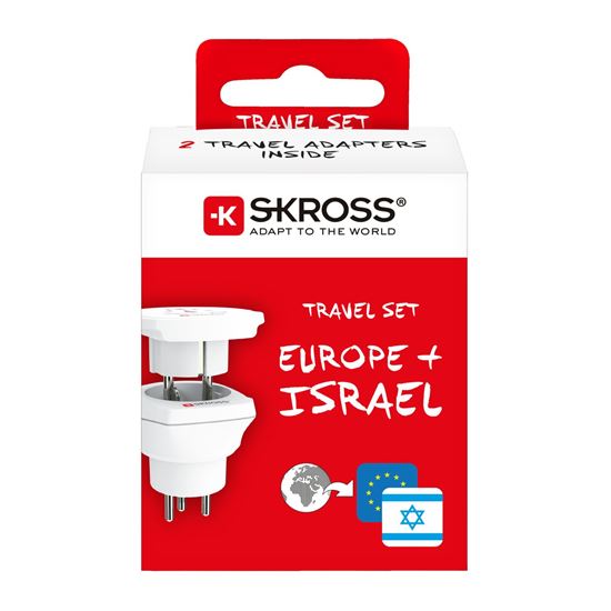 SKROSS cestovní adaptér do Izraele, typ H