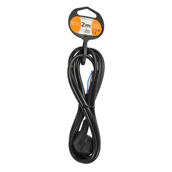Solight flexo šňůra, 3x 1mm2, černá, 2m