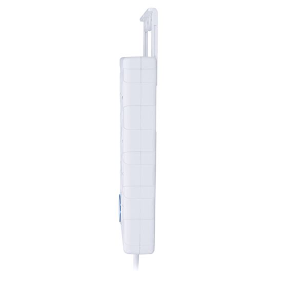 Solight přepěťová ochrana, 8z, USB A+C, 2m, bílá