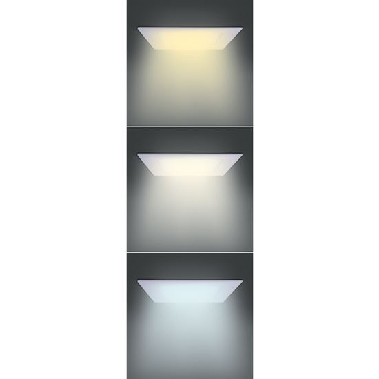 Solight LED mini panel CCT, podhledový, 12W, 900lm, 3000K, 4000K, 6000K, čtvercový