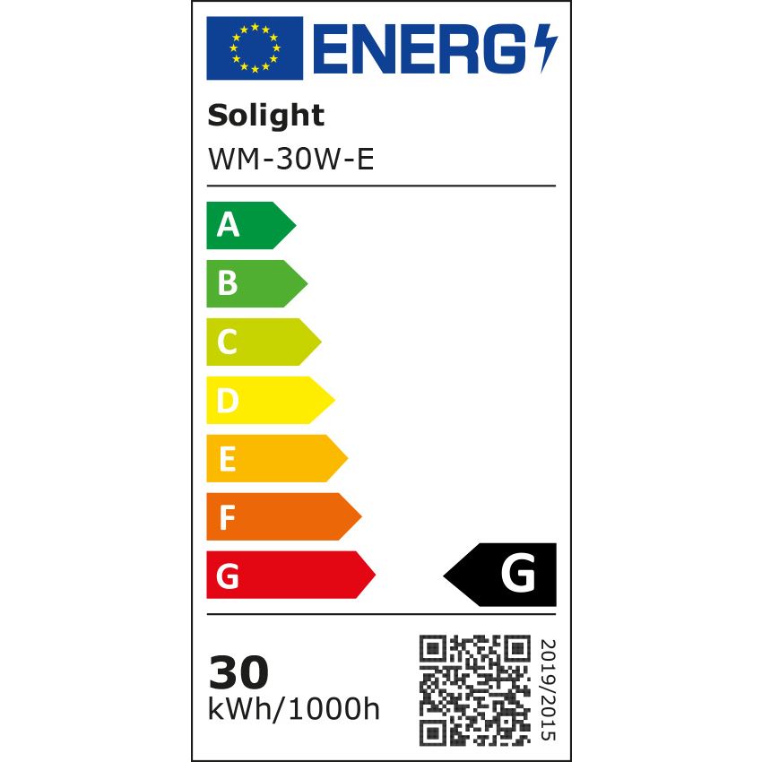 Solight LED venkovní reflektor, 30W, 2400lm, AC 230V, černá