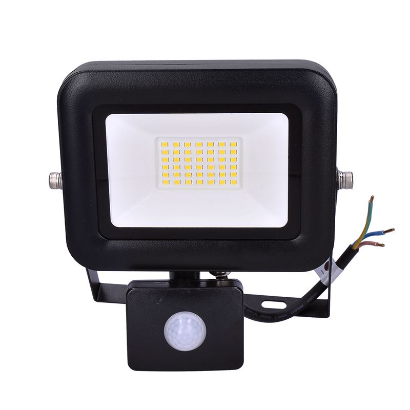 Solight LED reflektor PRO se senzorem, 30W, 2550lm, 5000K, IP44