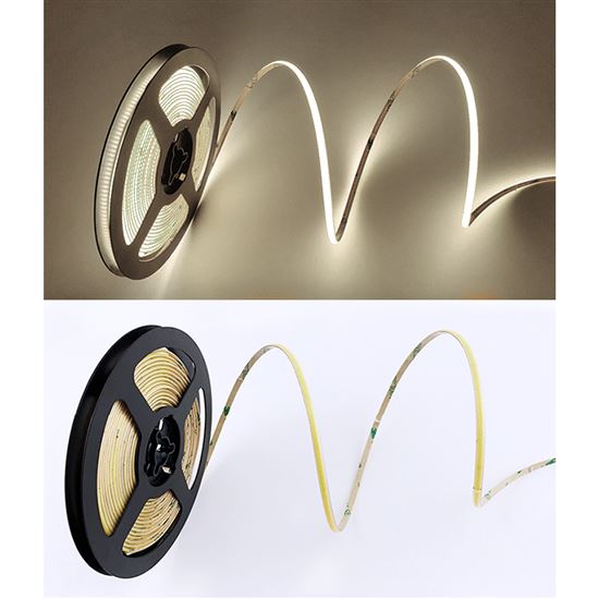 Solight LED COB světelný pás 5m, 10W/m, 1000lm/m, CRi>90, IP44, neutrální bílá