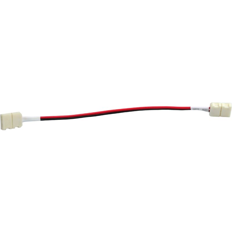Solight propojovací kabel pro LED pásy, 8mm zacvakávací konektor na obou stranách, 1ks, sáček