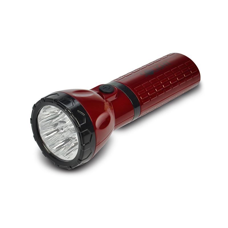 Solight nabíjecí LED svítilna, plug-in, Pb 800mAh, 9x LED, červenočerná